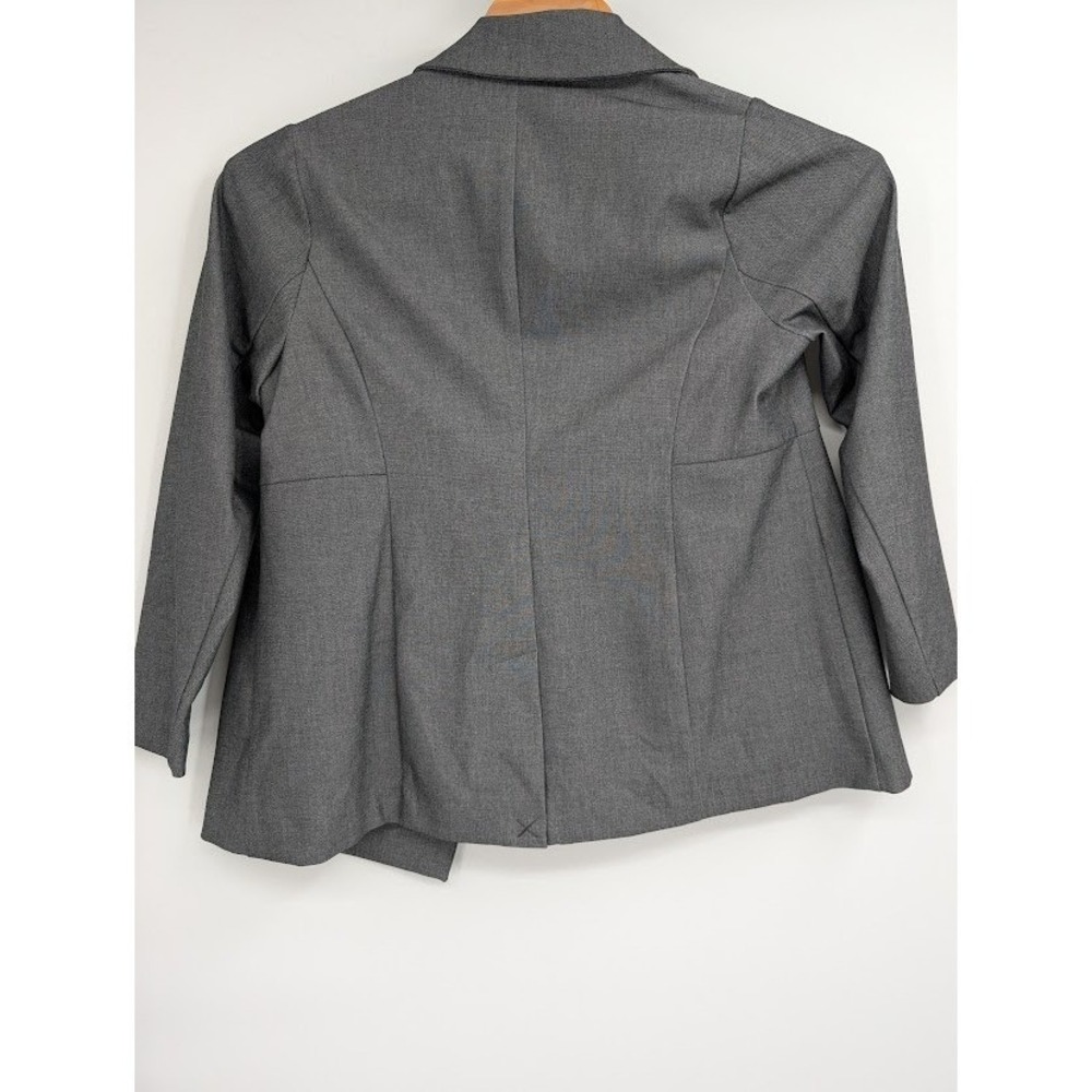 Torrid Studio Luxe Longline Blazer Jacket Gray Career Stretch Women 00 NWT - Picture 7 of 7